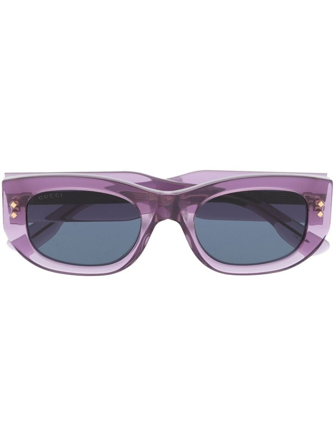 

Gucci Eyewear солнцезащитные очки в прямоугольной оправе, фиолетовый