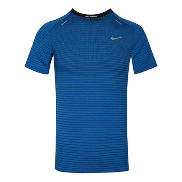 

Футболка techknit ultra sports ventilate running male blue Nike, синий