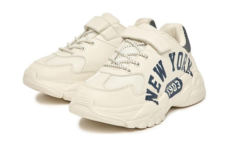 Кроссовки MLB Big Ball Chunky Kids Lifestyle Shoes Kids Low-top Off White, цвет Off White — фото 3