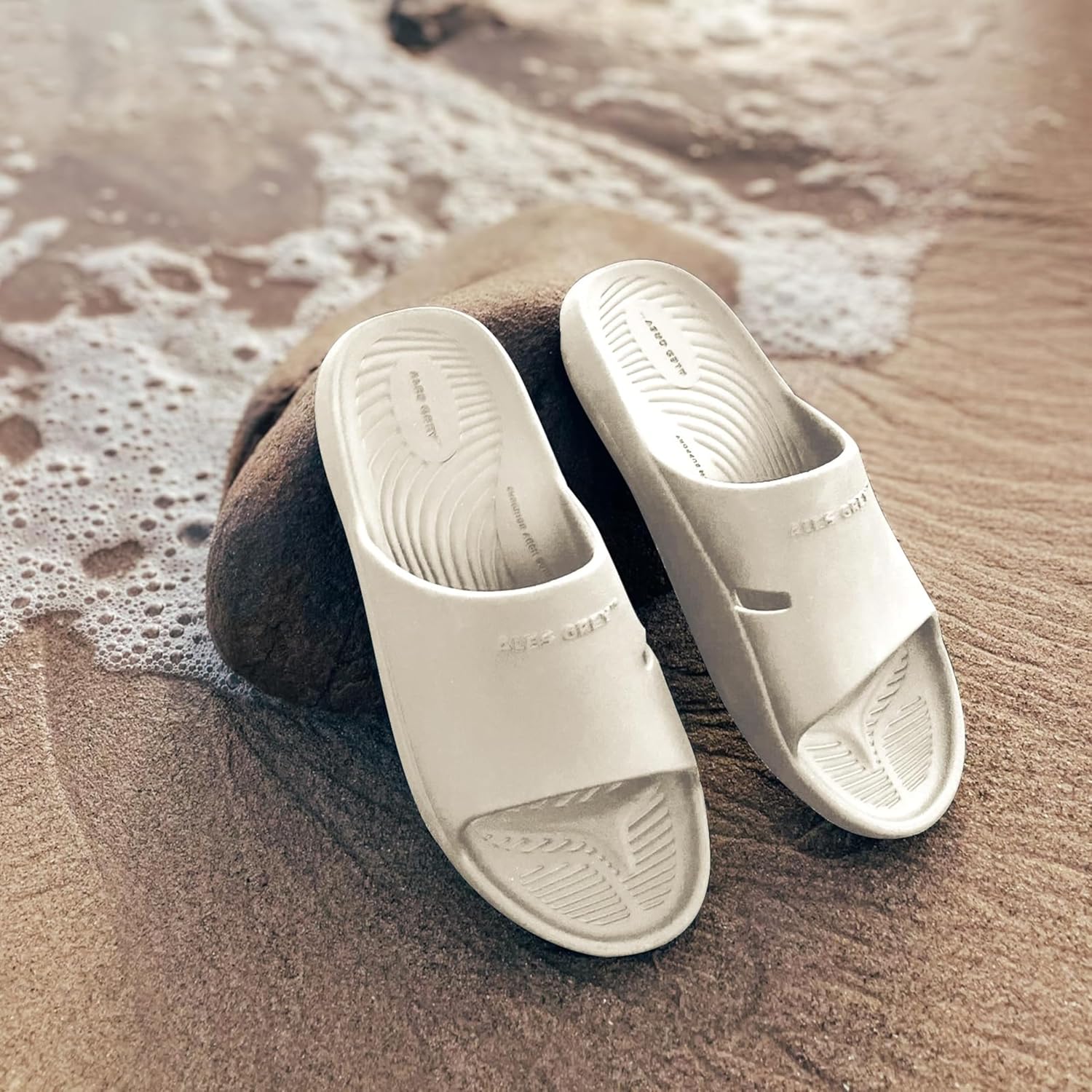 Унисекс сандалии-тапочки Ales Grey ECO Malibu Recovery - с поддержкой свода стопы, удобные, легкие, быстросохнущие, для дома и улицы, для взрослых, мужчин и женщин, серый — фото 2