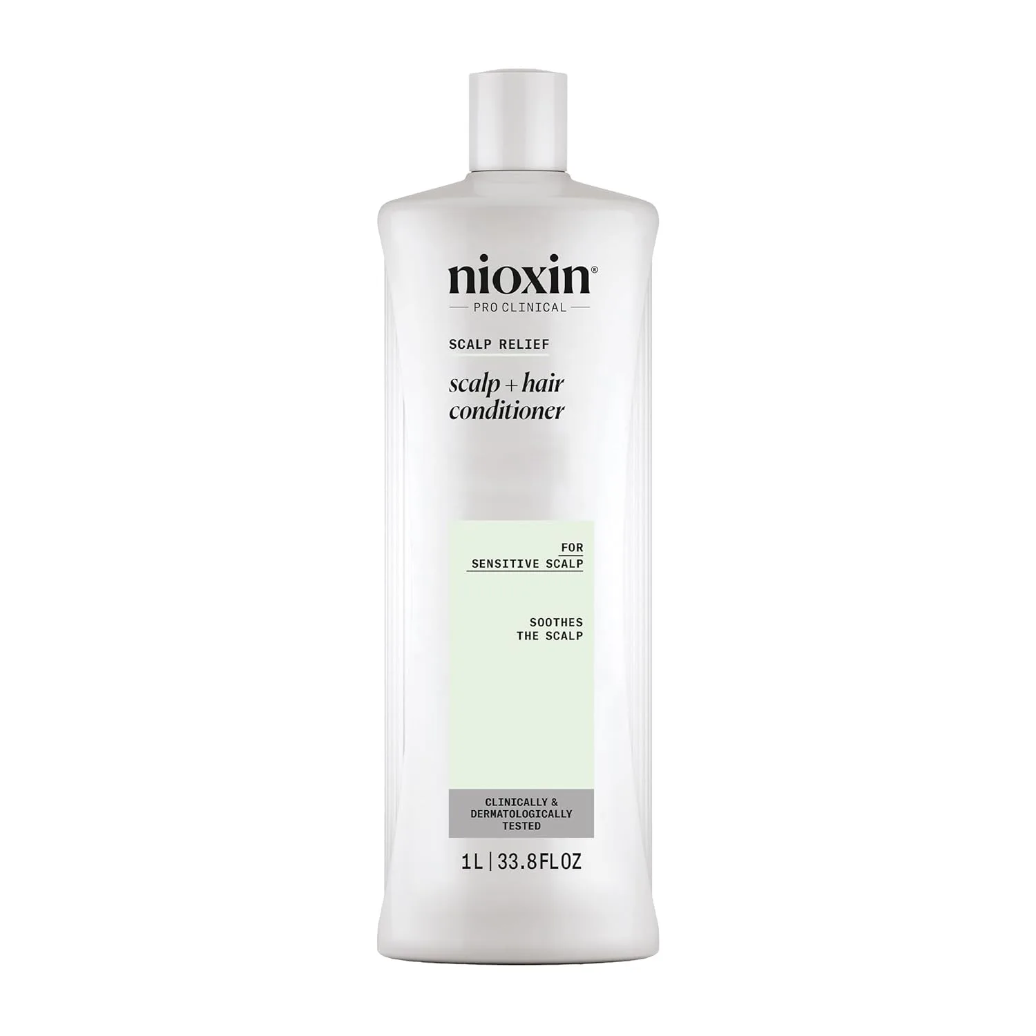 Кондиционер для волос Nioxin Scalp Relief | Успокаивает, увлажняет и утолщает волосы | Для чувствительной, сухой и зудящей кожи головы | С алоэ вера и витамином Е 1000 мл (.)