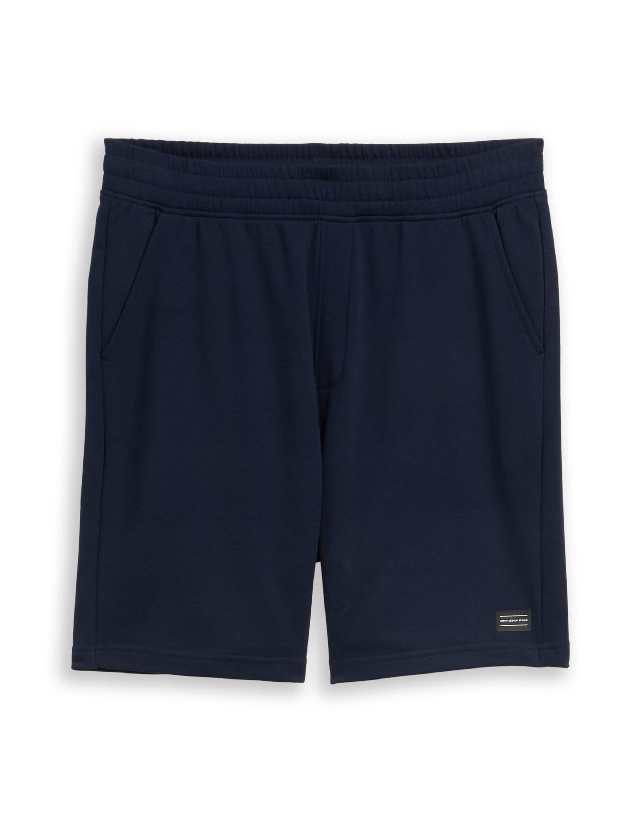 

TOM TAILOR DENIM Широкие шорты в темно-синем цвете