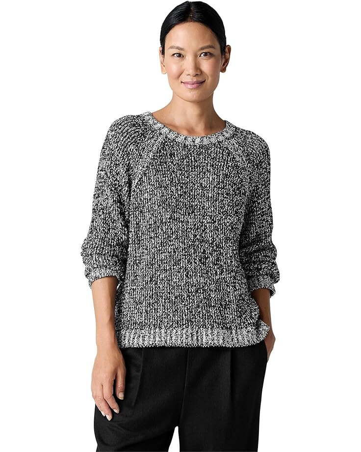 

Свитер Eileen Fisher Crew Neck Sweater, черный