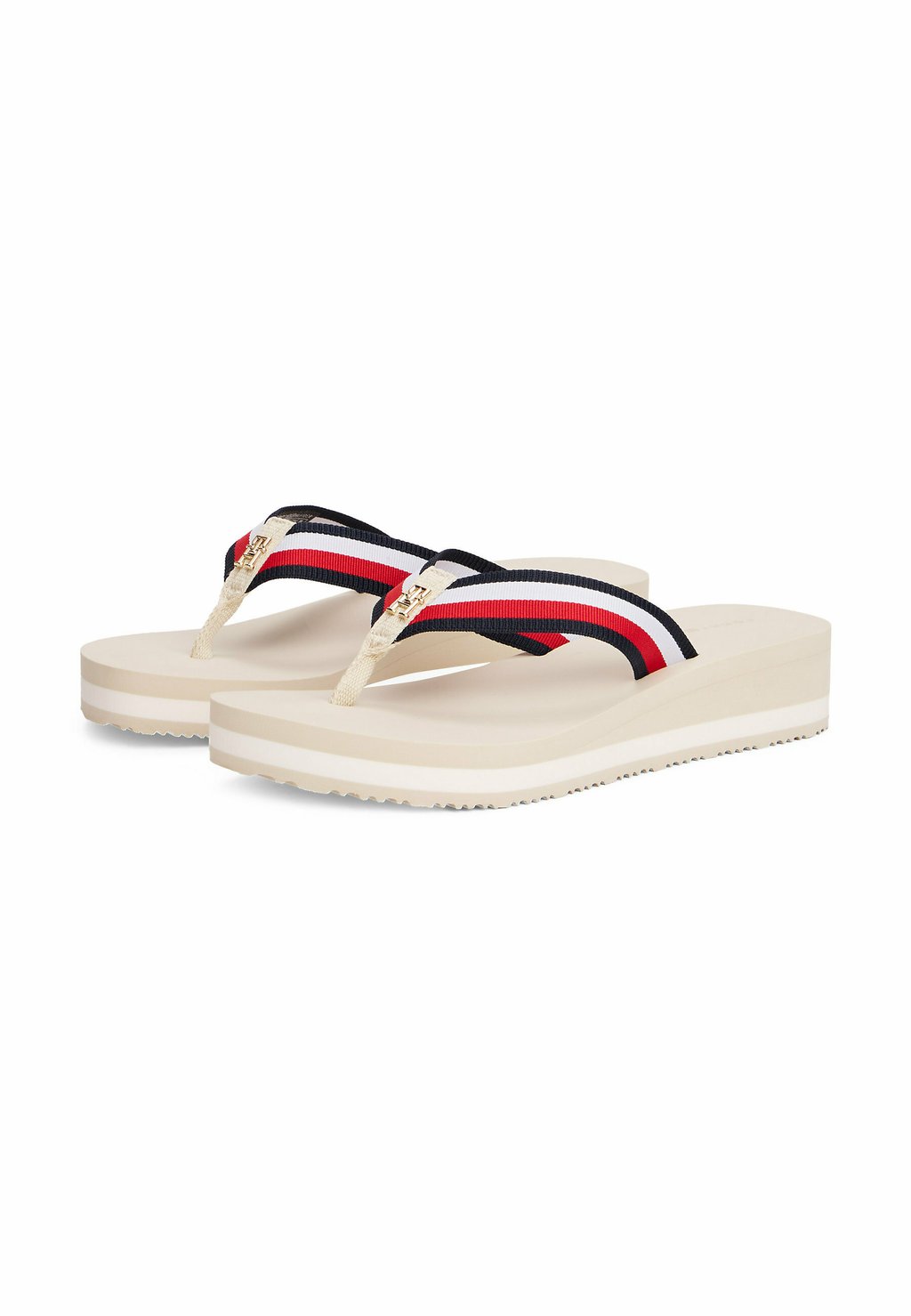 Сандалии с Т-образной застежкой SIGNATURE - Pool shoes Tommy Hilfiger, красный — фото 2