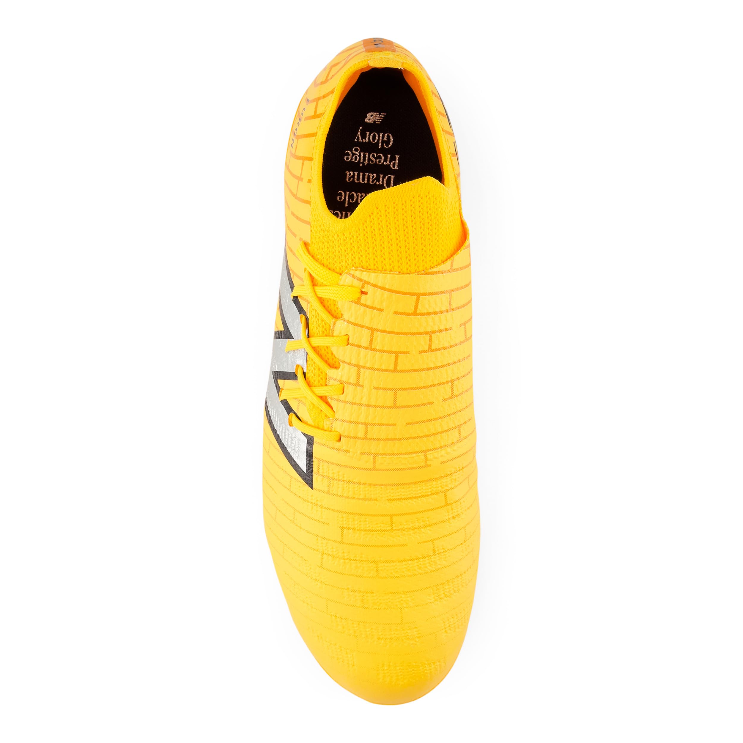 Кроссовки Unisex New Balance FURON DESTROY FG V7+ Soccer Cleats, цвет Sun Glow/Silver Metallic — фото 2