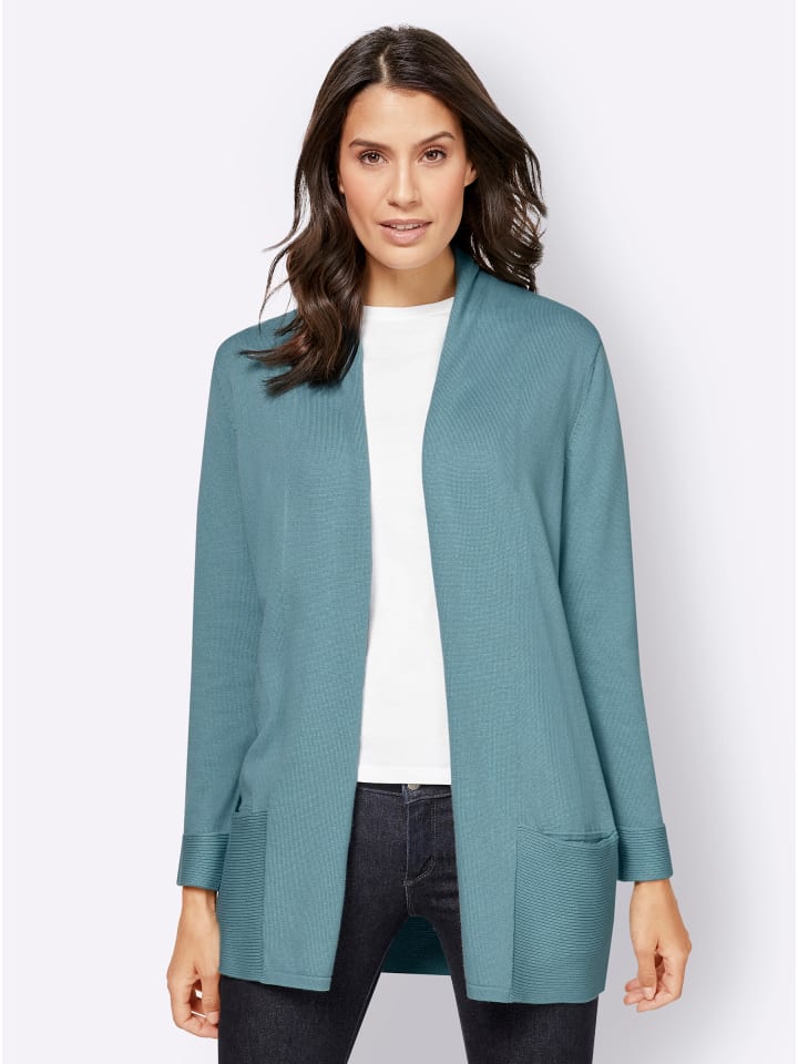 

Длинный кардиган зимнего бирюзового цвета WITT WEIDEN