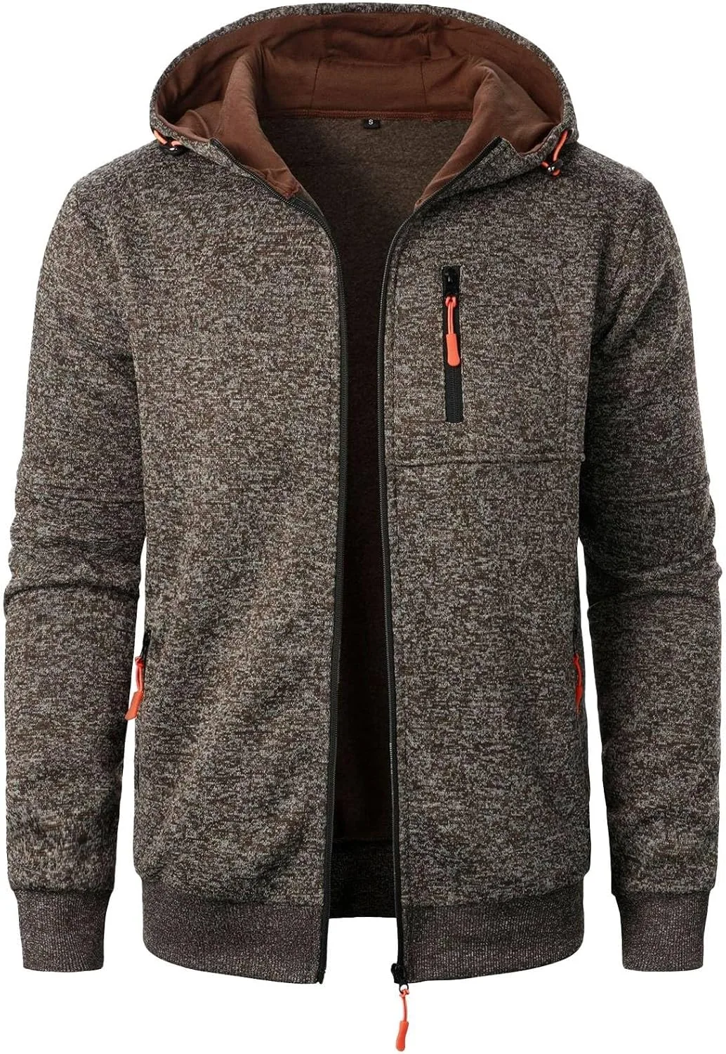 

Мужская толстовка с молнией из хлопковой смеси, легкая с длинным рукавом JWNYJFB