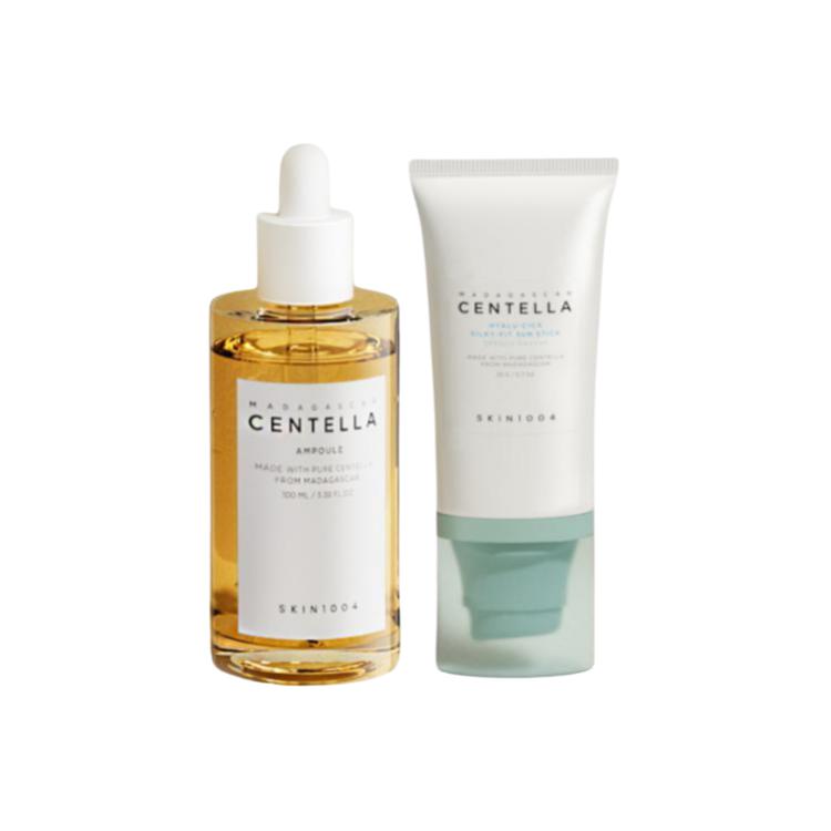 

Патчи с центеллой азиатской сыворотки наборы для ухода за кожей увлажнение и восстановление 55мл+70 шт/коробка/55мл*2+70 шт/коробка SKIN1004