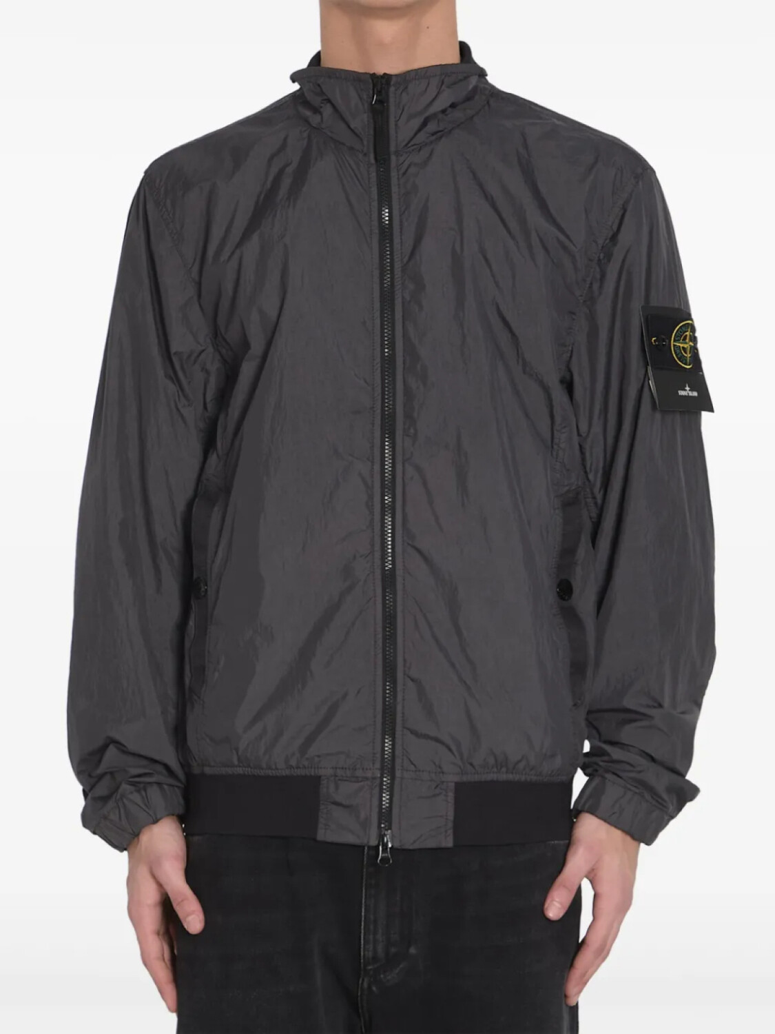 

Куртка-бомбер Stone Island Compass Badge, серый
