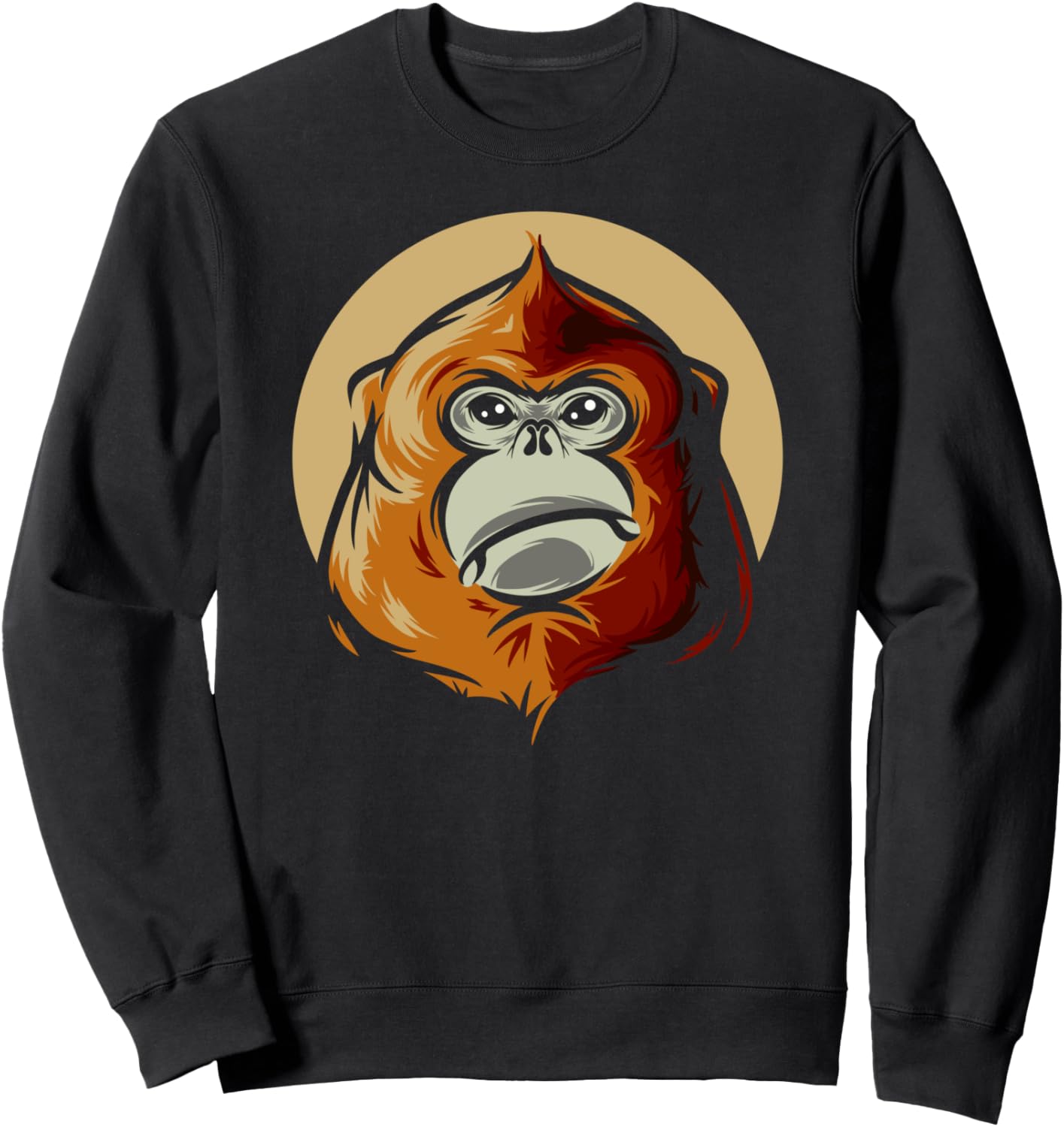 

Толстовка Киншикоу Golden Snub Nosed Monkey By Teeleo, черный