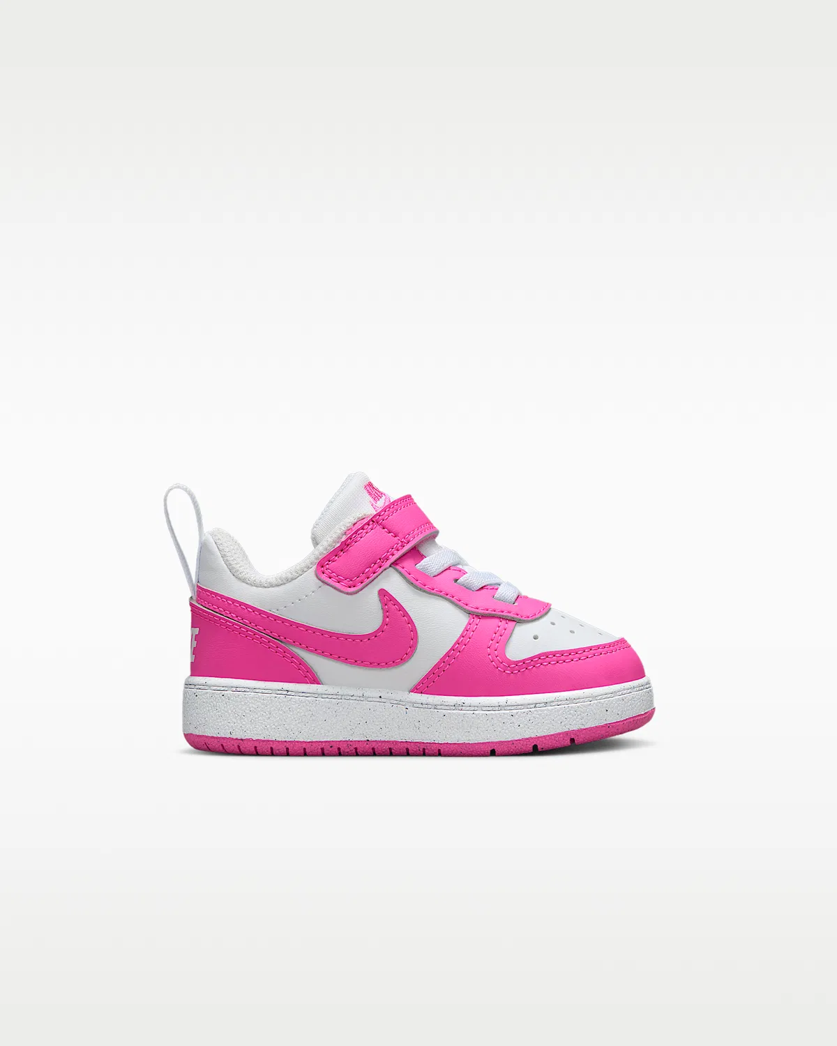 Кроссовки Nike Court Borough Low Recraft для малышей, White/Laser Fuchsia — фото 3