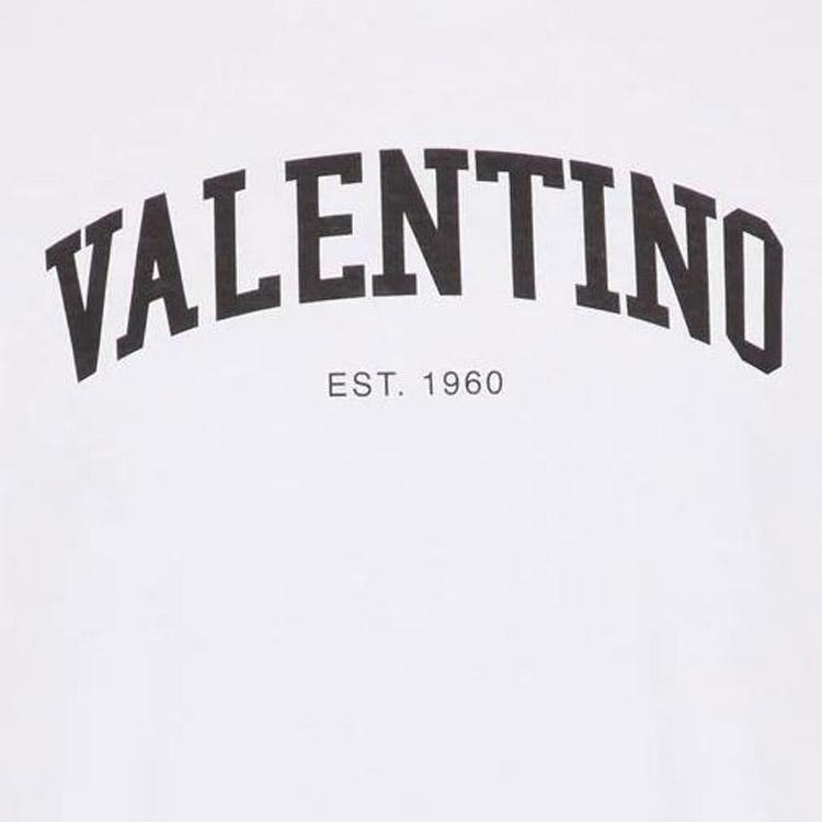 

Футболка Valentino с логотипом, костяной белый