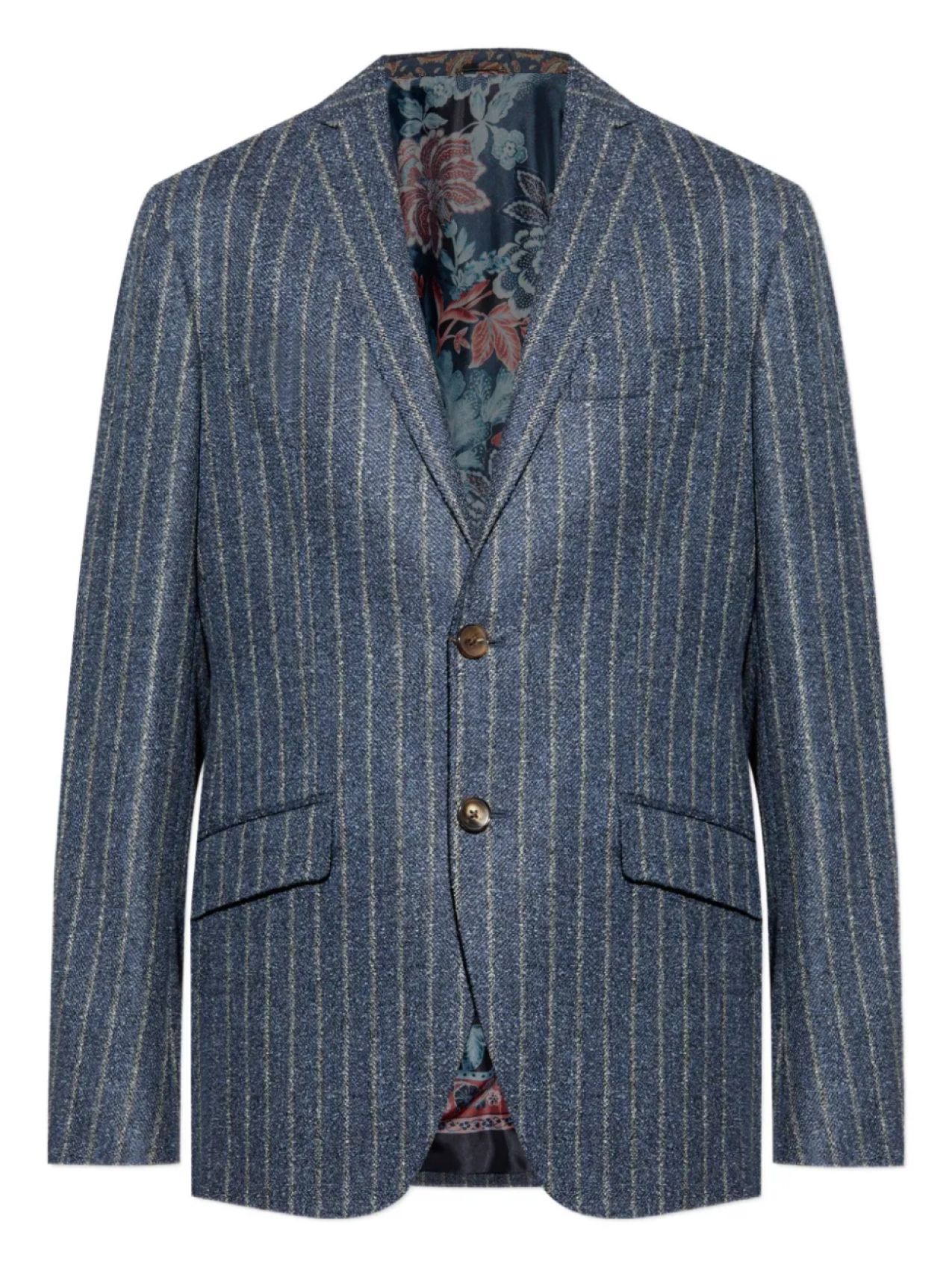 

Пиджак в тонкую полоску ETRO, синий