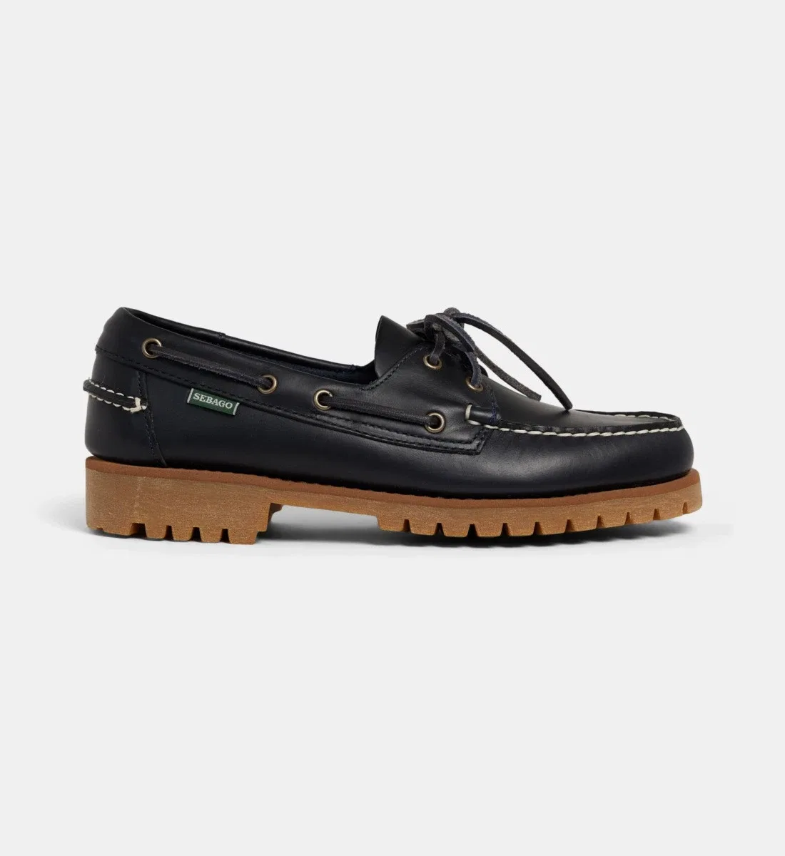 Кожаные топсайдеры Campsides Sebago, синий