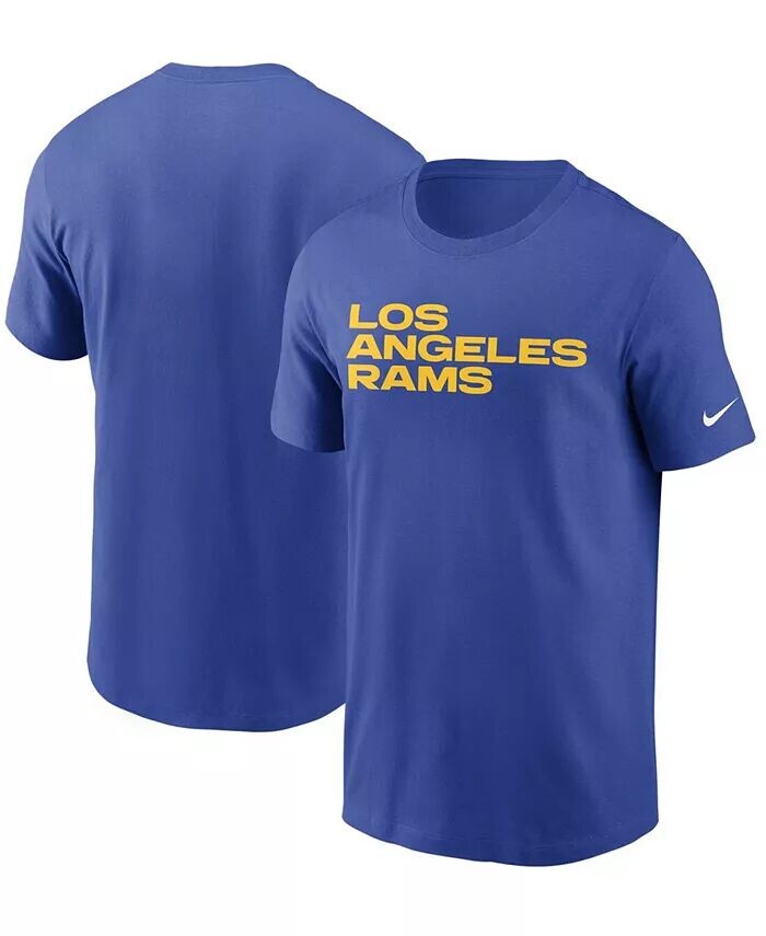 

Мужская футболка с надписью Royal Los Angeles Rams Team Nike