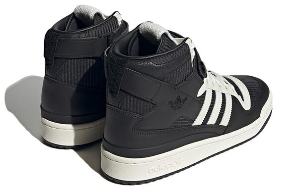 Кроссовки оригиналы форум 84 высокие Adidas, черный — фото 4
