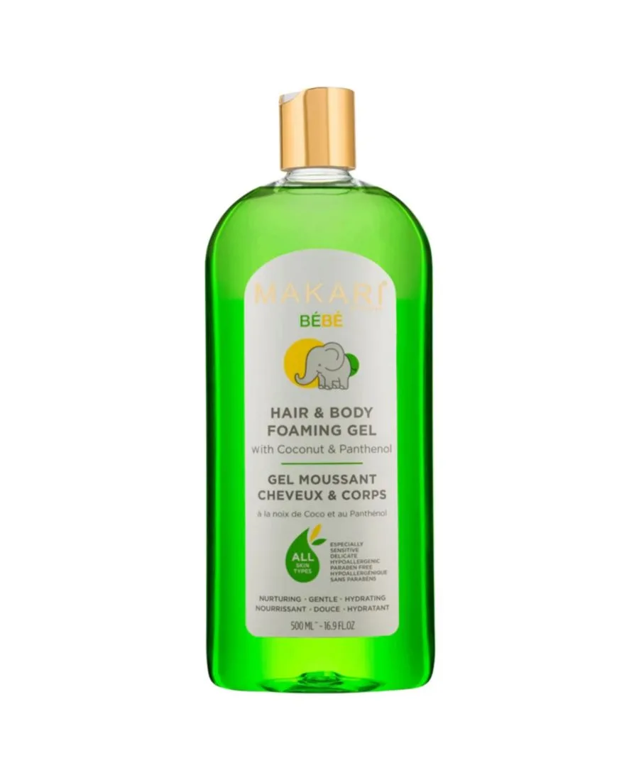 Пенящийся гель для детских волос и тела Makari, мультиколор color bottle