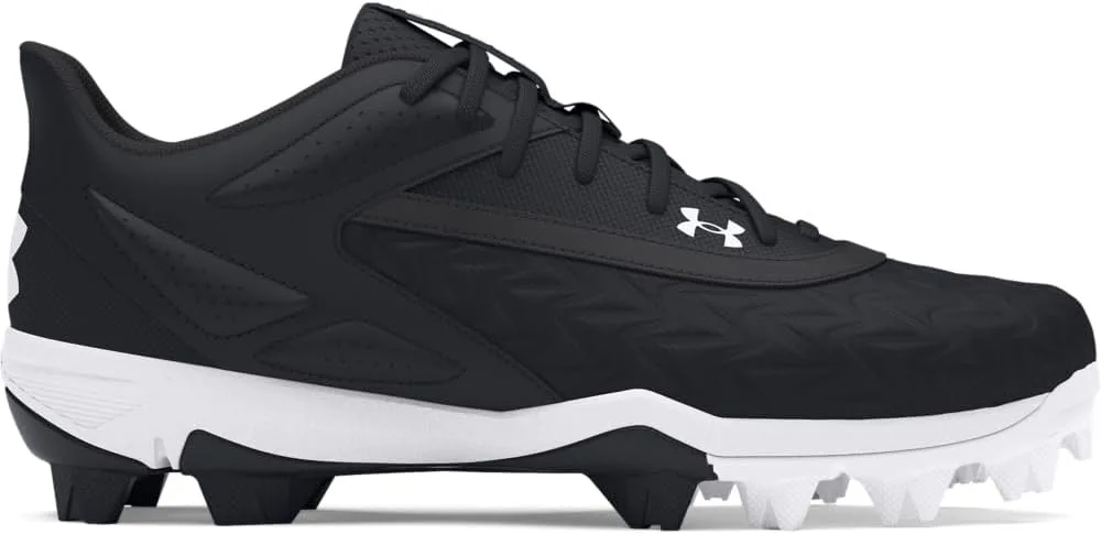 Бейсбольные кроссовки Under Armour для мальчиков Leadoff Low Rm Jr 3.0, черно-белый — фото 2