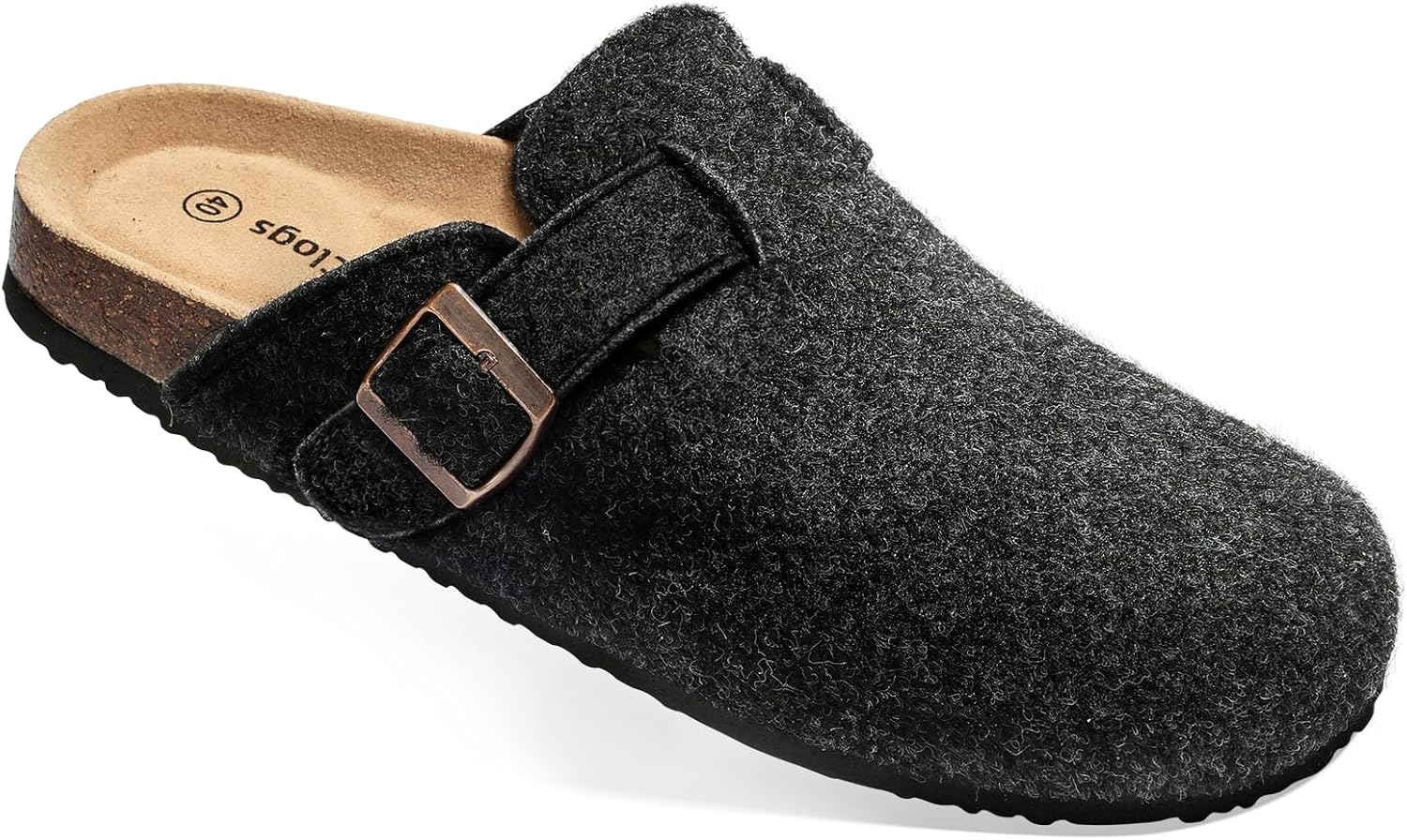 

Сабо, тапочки, босоножки BULLIANT для медсестер и работы, мужские и женские, с верхом на флисовой подкладке и стелькой с эффектом памяти из пробки, черный