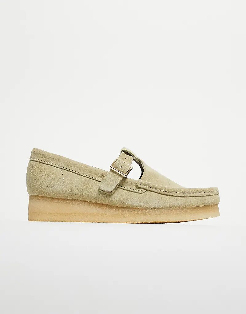 Туфли Clarks Originals Wallabee T-Bar из кленовой замши