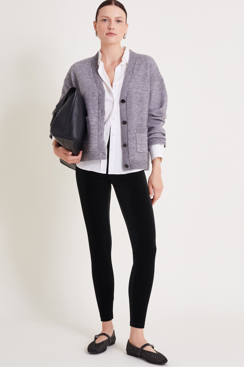 

Бархатные леггинсы Vixie Monsoon, черный
