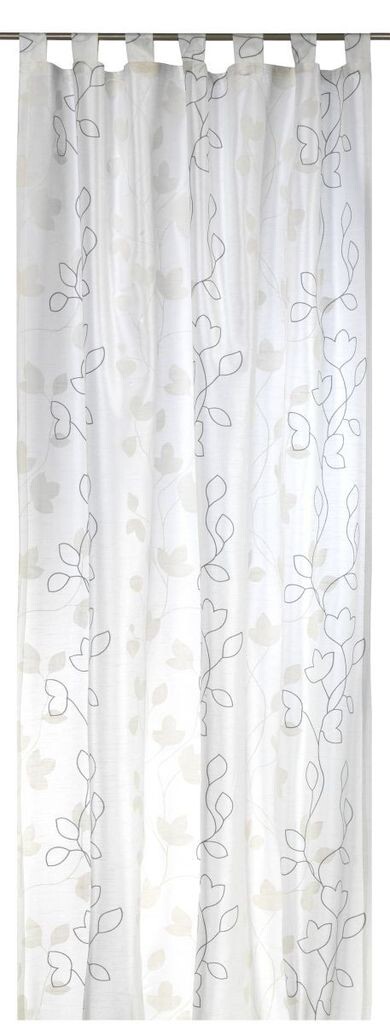 

Штора-петля Elbersdrucke Beauty 09 бежевый непрозрачный 255x140 см, белый