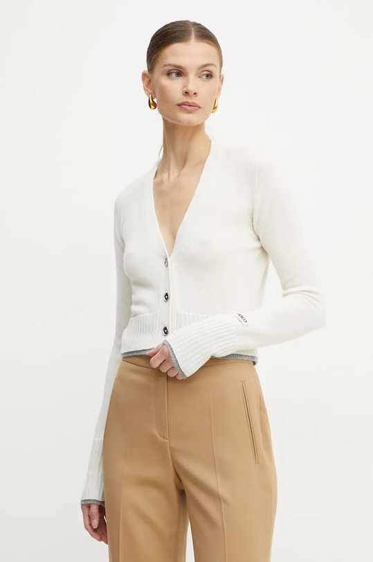 

Шерстяной кардиган Pinko, бежевый