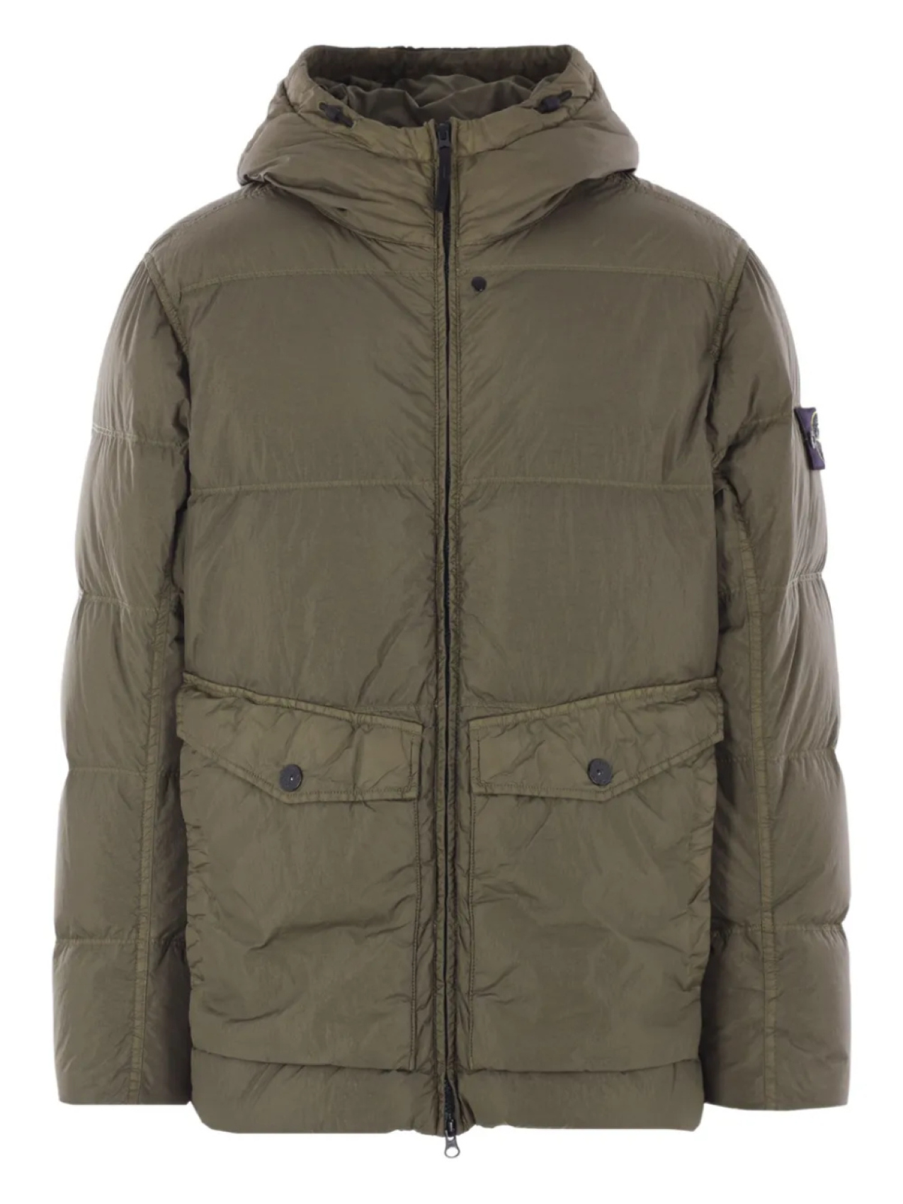 

Утепленная куртка с капюшоном Stone Island, зеленый