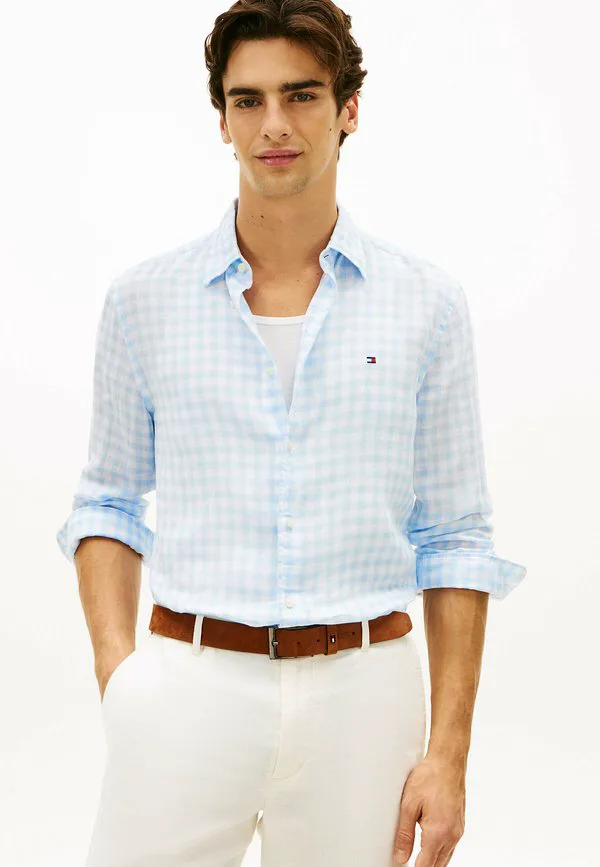 Рубашка прямого кроя стандартного размера Tommy Hilfiger, Sweet Blue Check