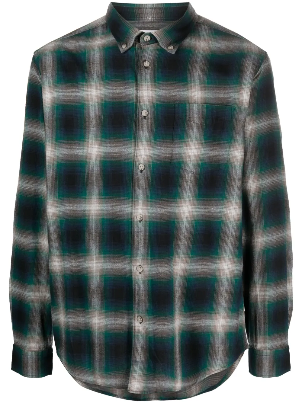

Фланелевая рубашка Madras в клетку WOOLRICH, зеленый