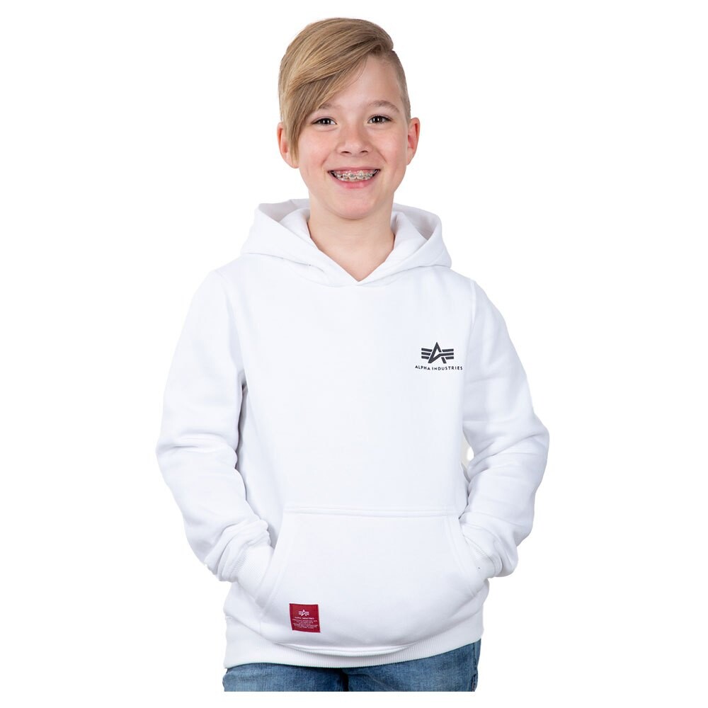 

Худи Alpha Industries Basic Small Logo, белый