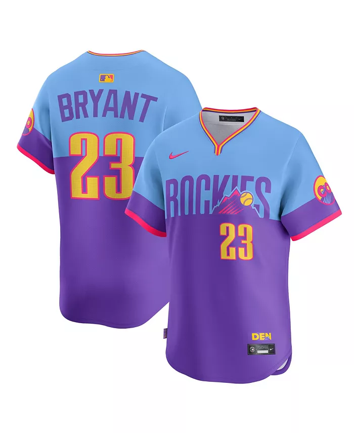 

Мужская футболка Kris Bryant Purple Colorado Rockies 2025 City Connect Limited Player Jersey Nike