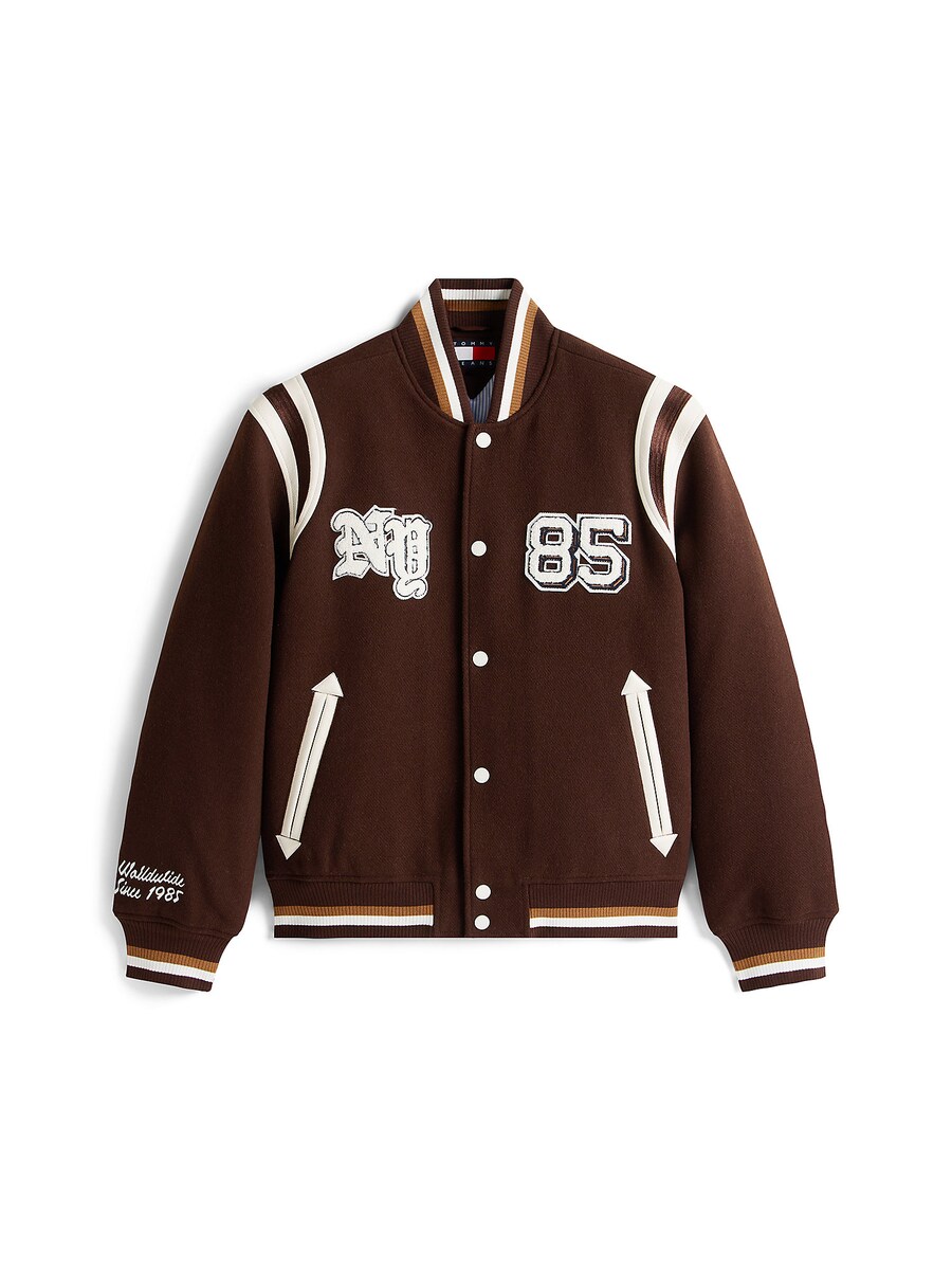

Демисезонная куртка Tommy Jeans Best Varsity, Dark brown