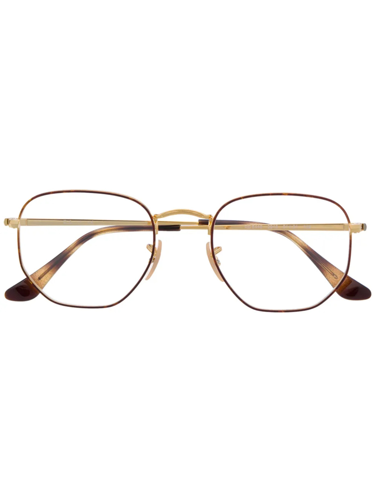

Очки в массивной квадратной оправе Ray-Ban, коричневый
