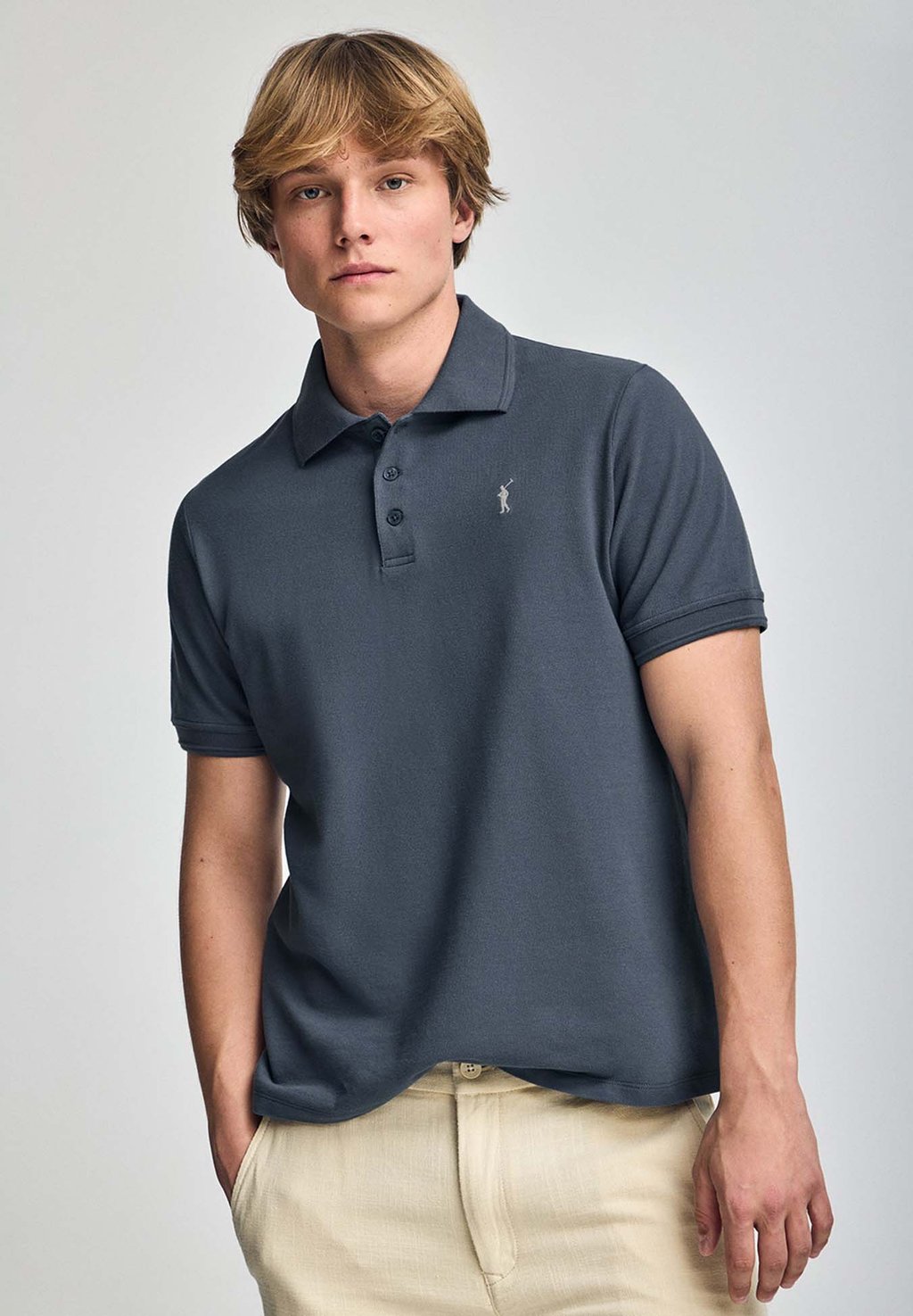 

Рубашка поло REGULAR FIT THREE BUTTONS Polo Club, цвет Denim Blue