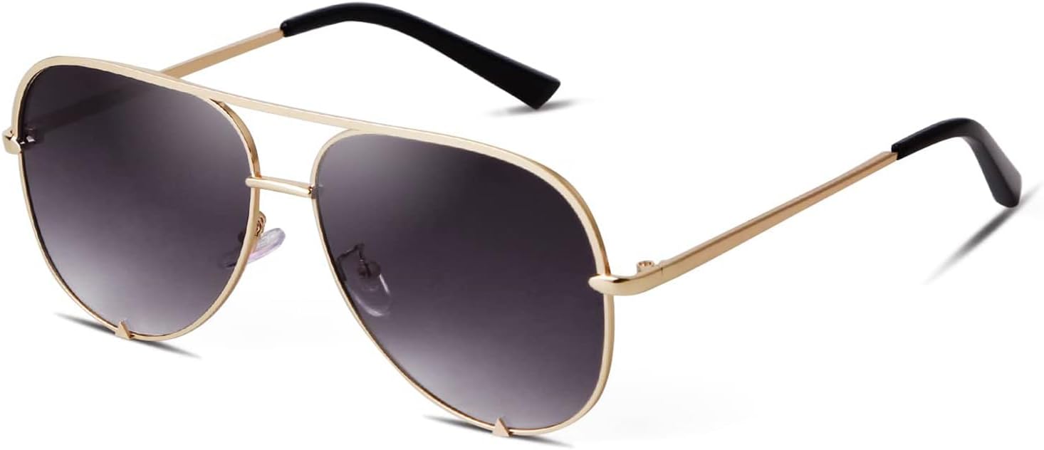 

Солнцезащитные очки-авиаторы SORVINO большого размера для женщин и мужчин, модные, в стиле ретро, ​​объемные, черные, с эффектом потертости, классическая защита от УФ-излучения, Gold Frame/Faded Lens
