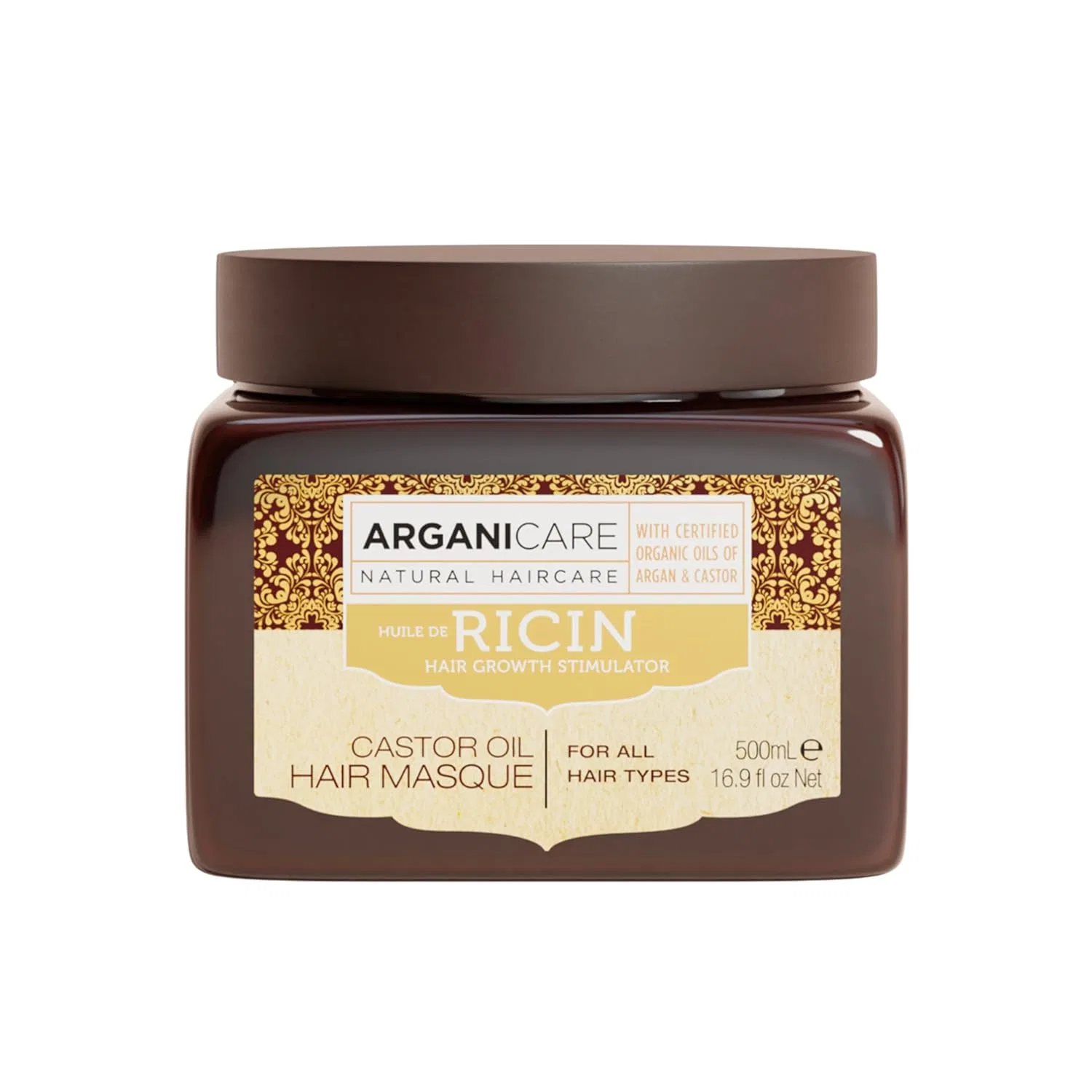Маска для волос Arganicare с касторовым и аргановым маслом, 500 мл Arganicare