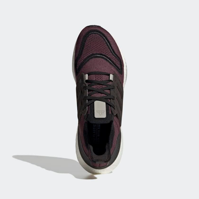 Мужские беговые кроссовки Adidas Ultraboost 22, бордовый/черный/серый — фото 2