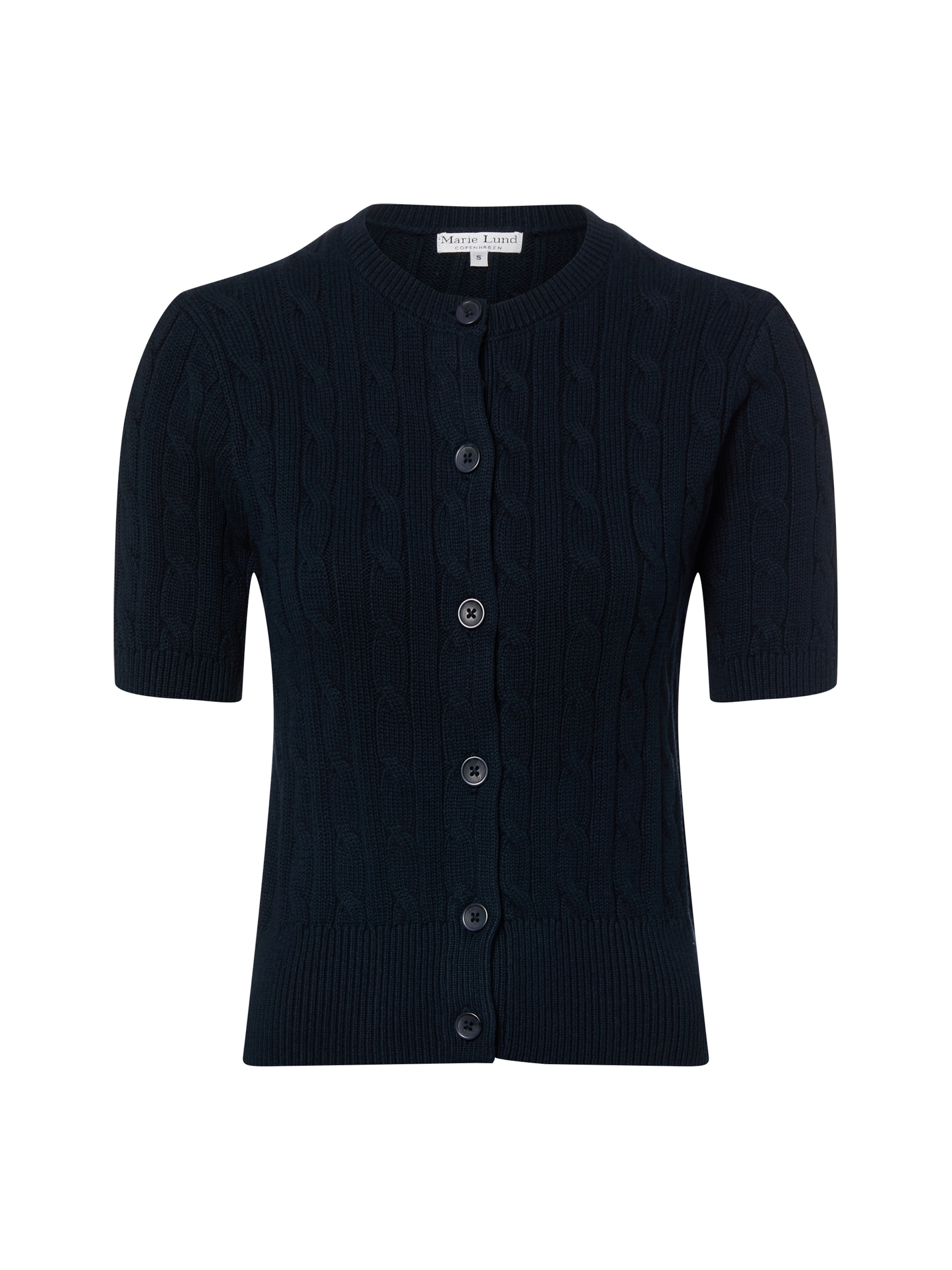 

Marie Lund Вязаный кардиган в морском синем