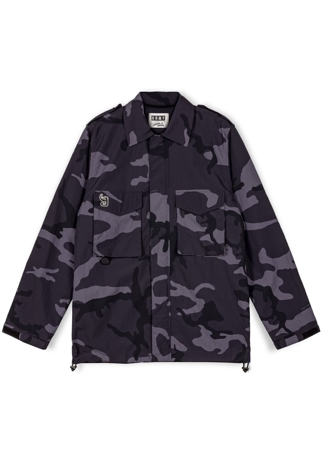 

Легкая куртка CHAQUETA ALL OVER PRINT TUSKER TEMPLE FW23 Grimey, черный