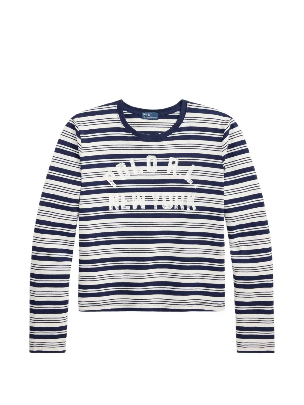 Футболка в полоску с логотипом Polo Ralph Lauren, синий