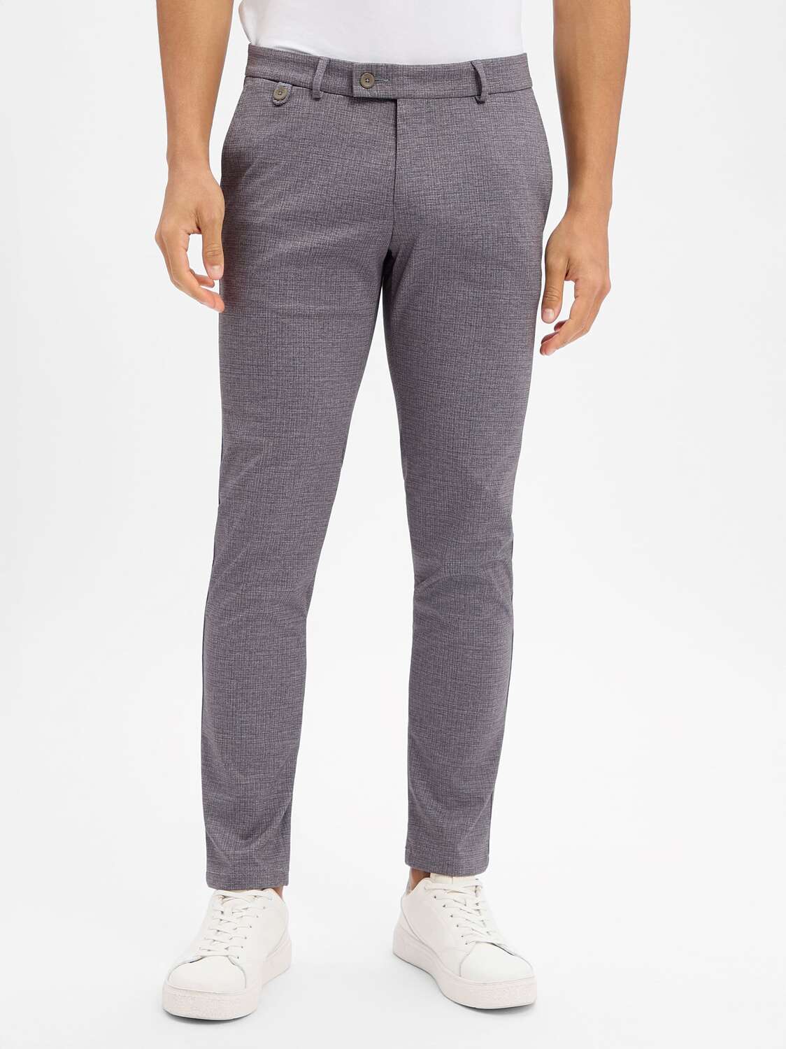 

Bugatti Брюки Regular 'Renzo' в светло-сером цвете