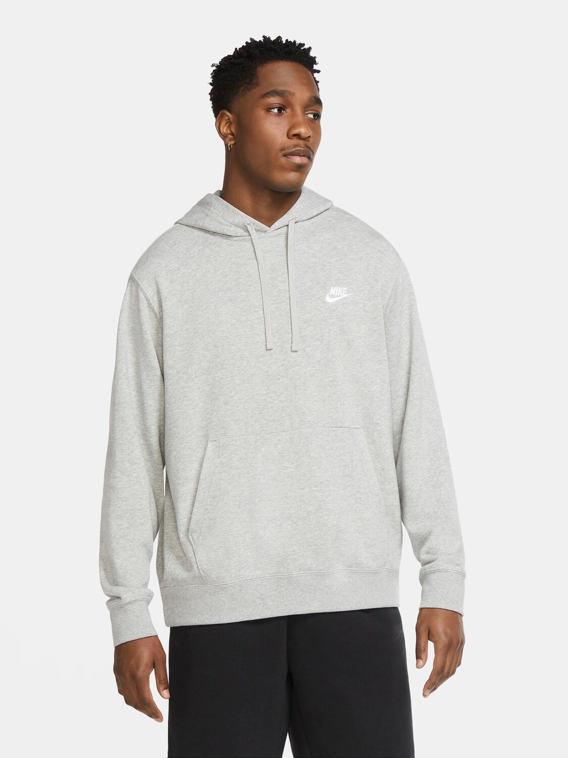 

Толстовка Nike M CLUB HOODIE PO FT, серый