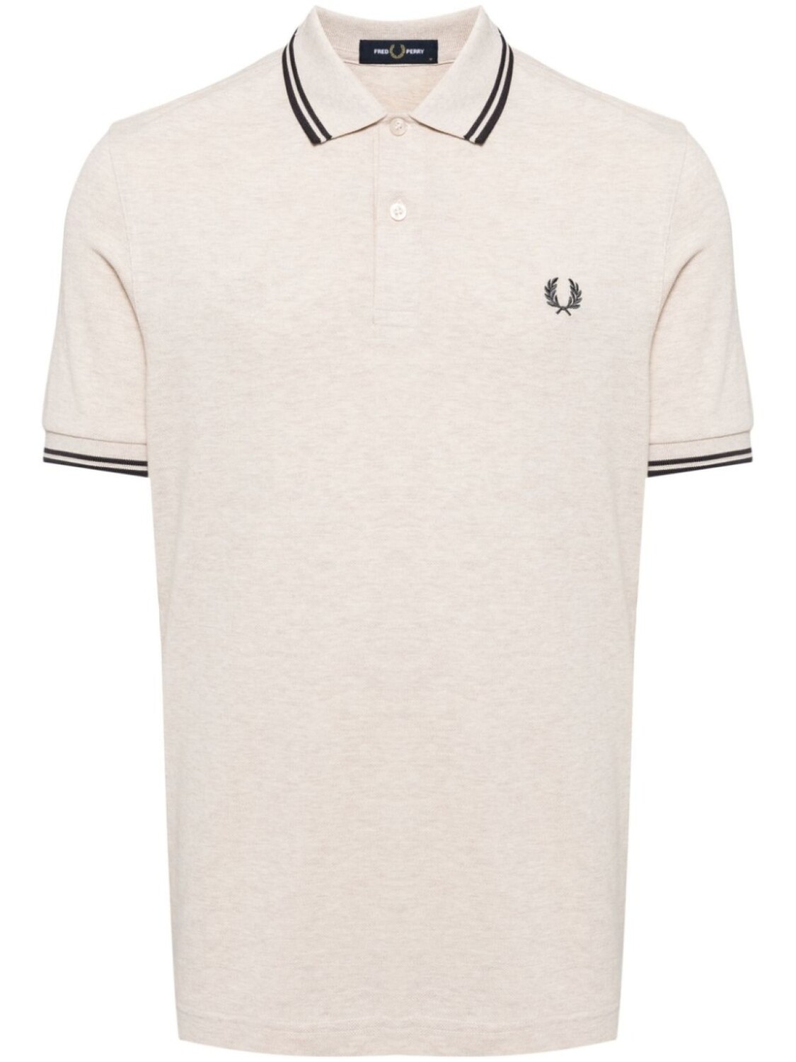 

Fred Perry рубашка поло с вышитым логотипом, нейтральный цвет