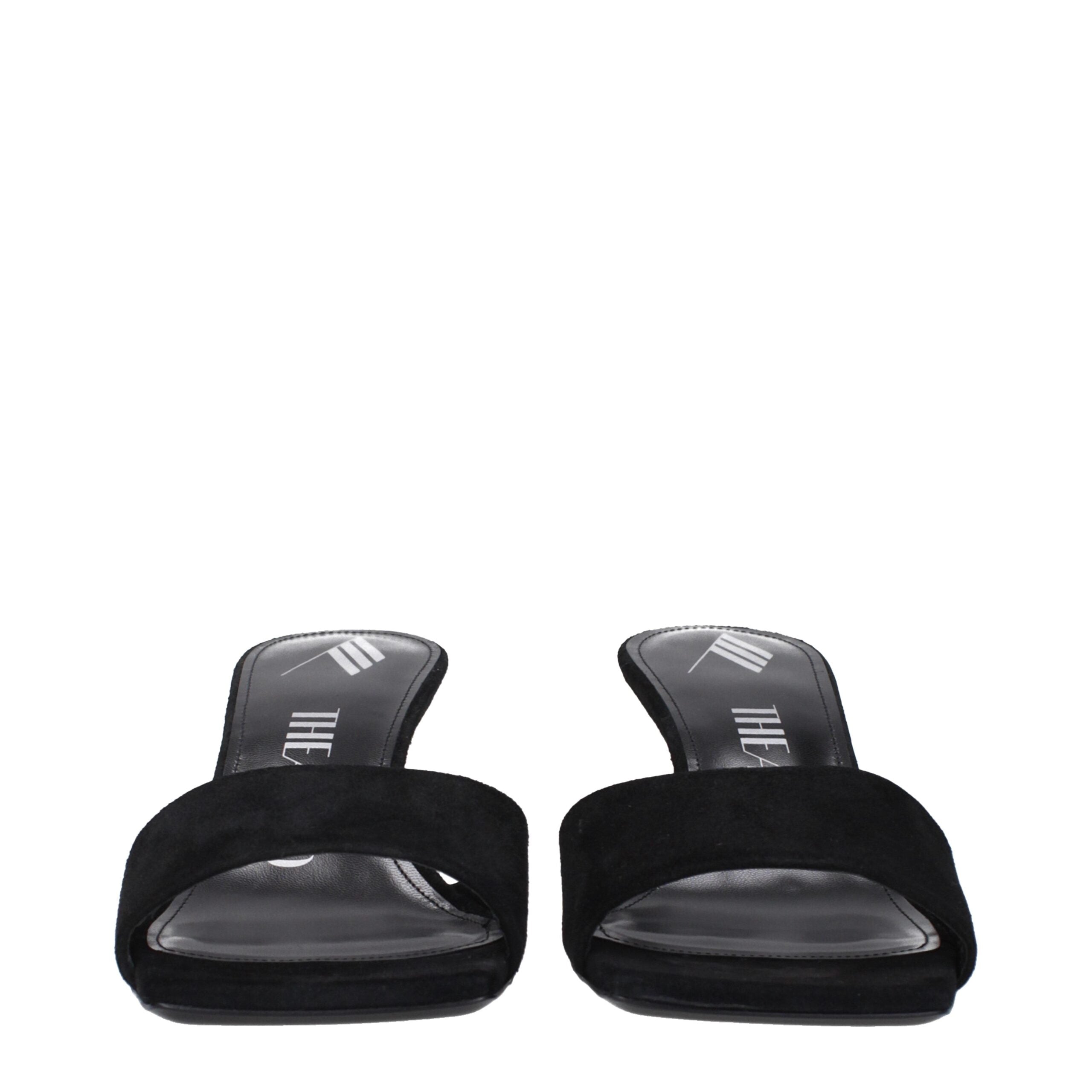 The Attico Leather Women's Sandal, черный — фото 3