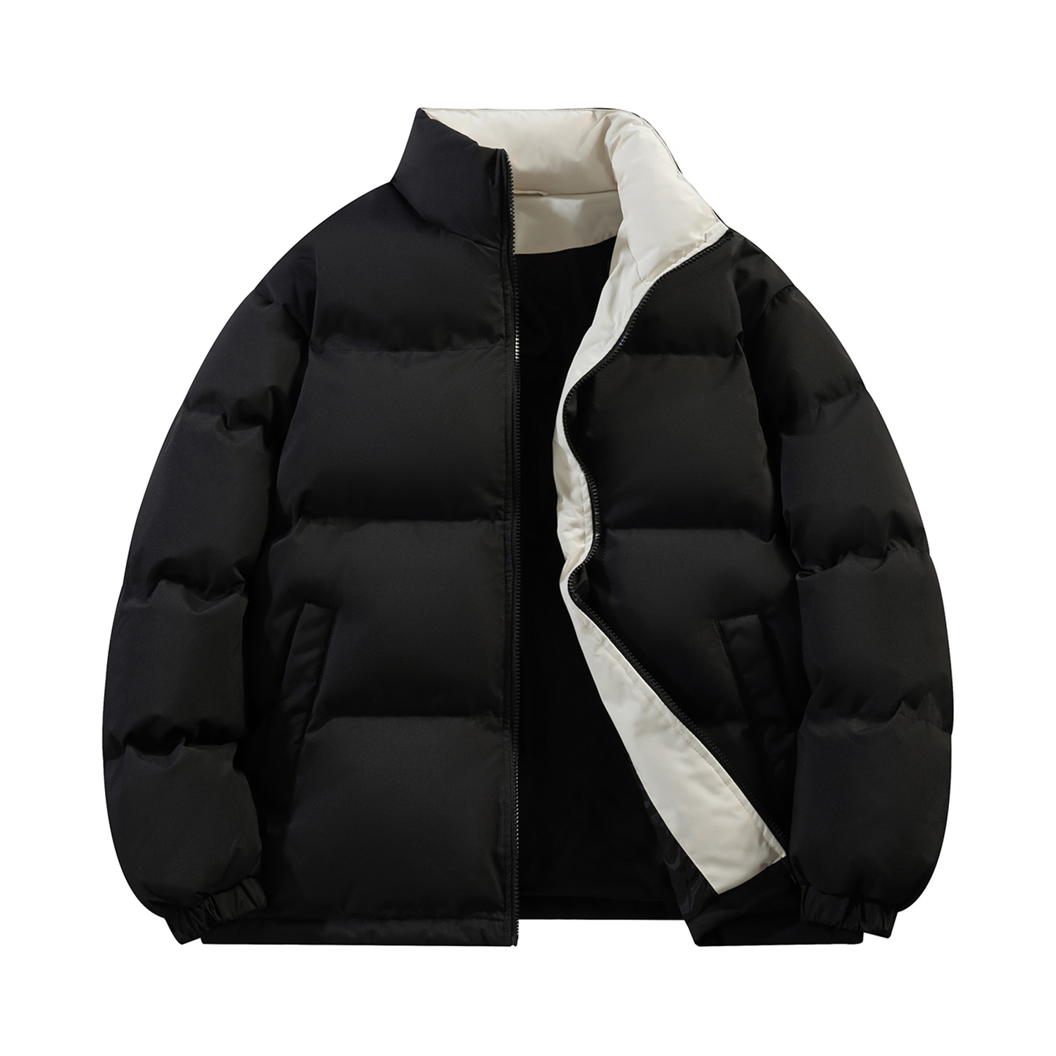 

YAYA Унисекс пуховик, Black/Apricot