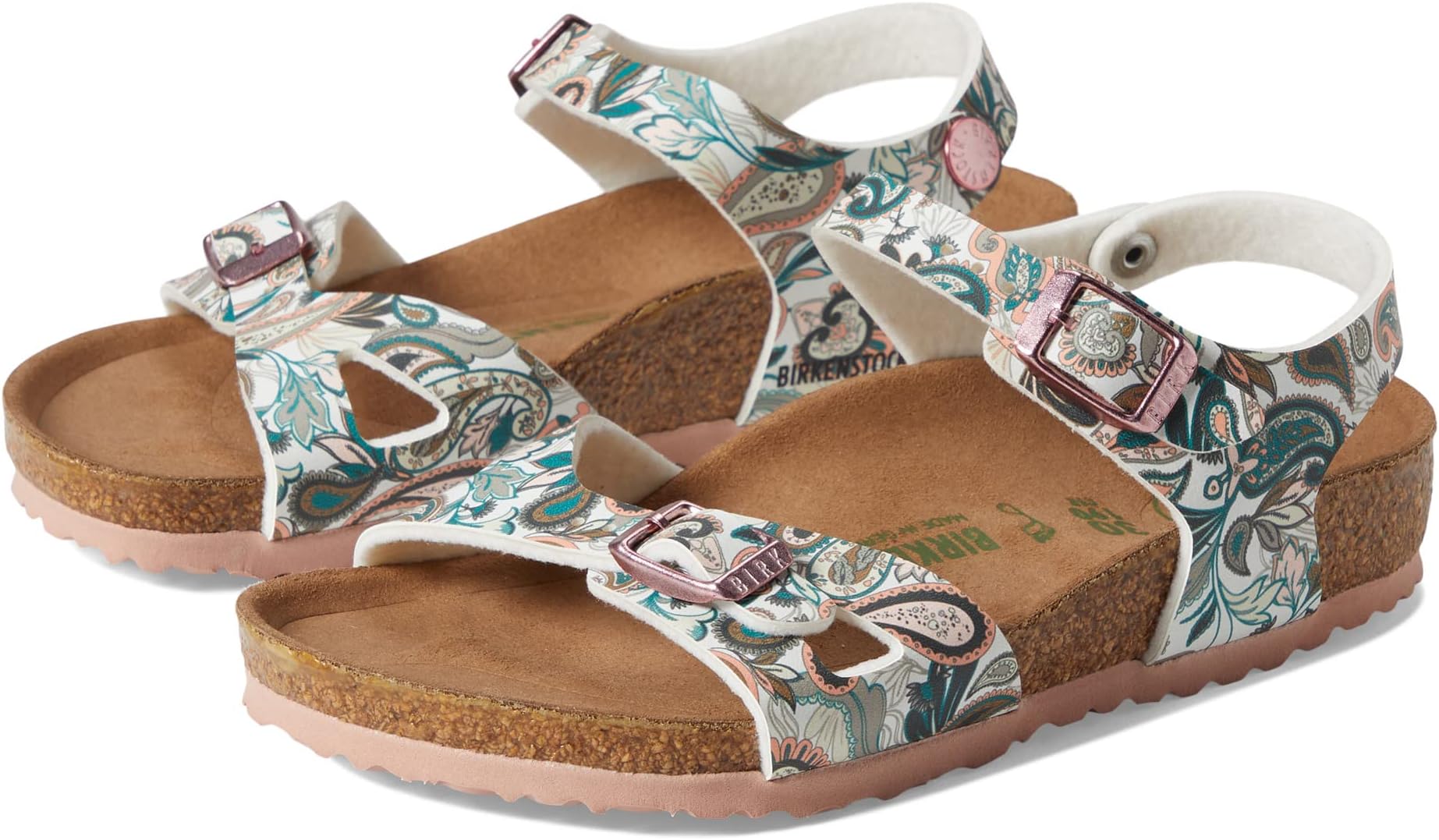 

Сандалии Birkenstock Rio Vegan, цвет Paisley Light Rose Birko-Flor