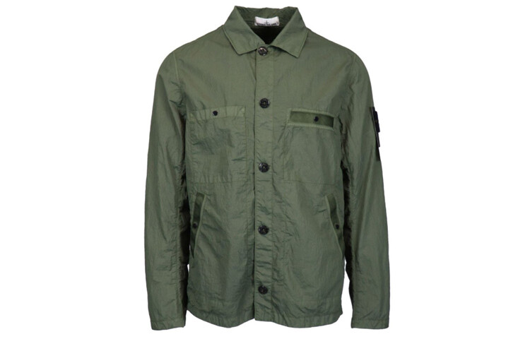 

Куртка мужская Stone Island на пуговицах, зеленый