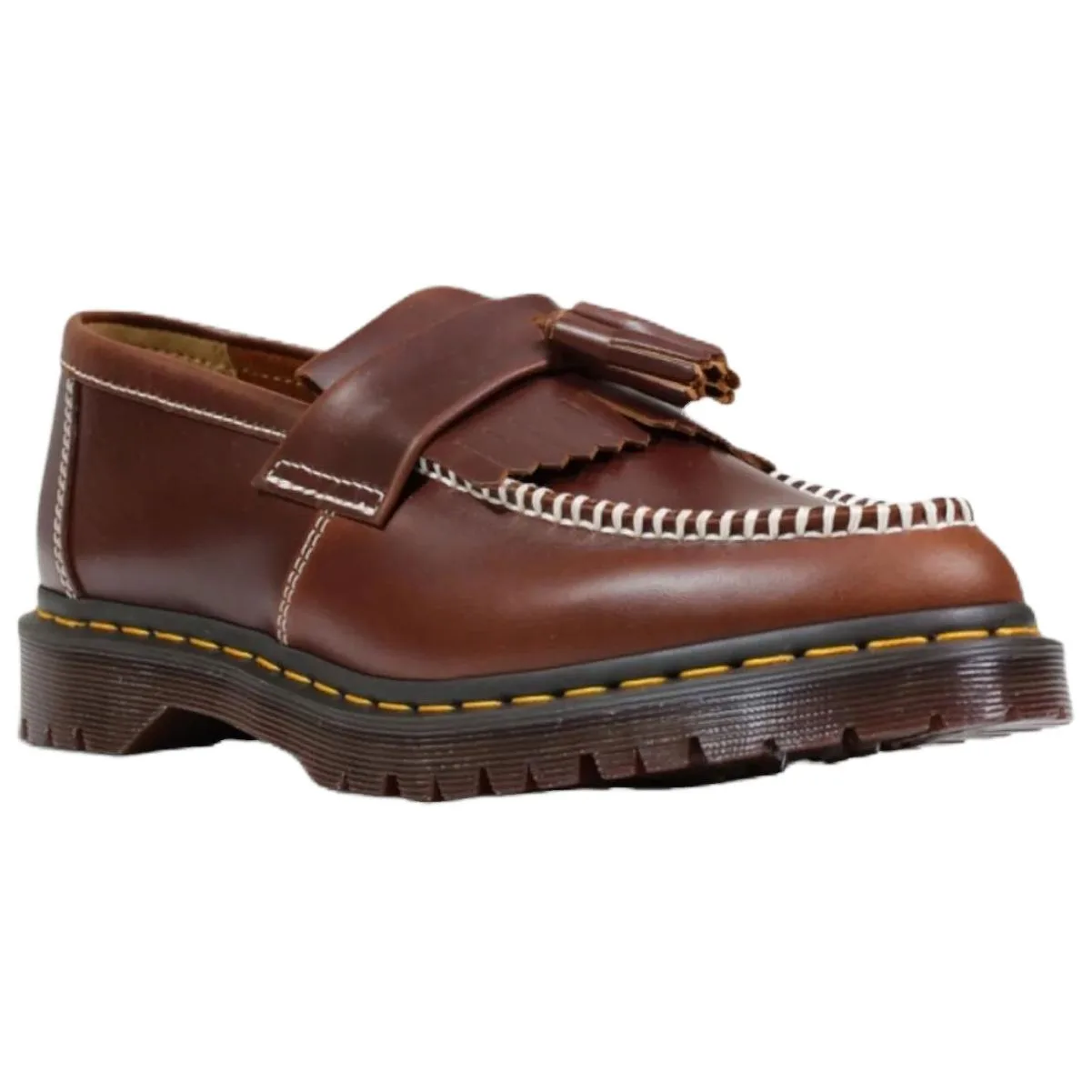 Dr.Martens Кожаные лоферы Adrian Ben Butterscotch Orleans для мужчин, цвет Russet — фото 4