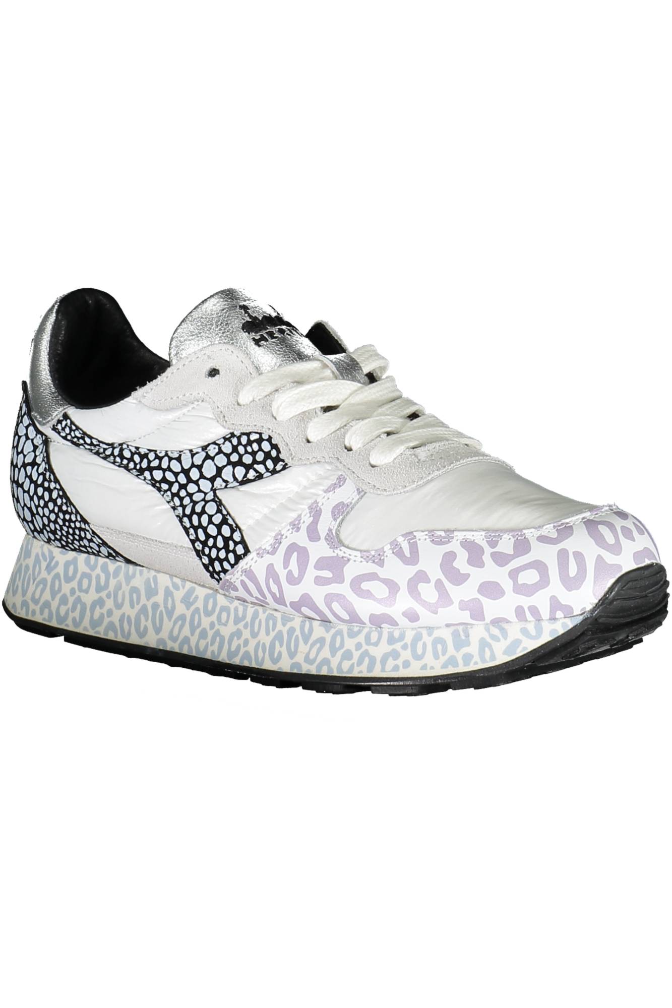 Кроссовки спортивные женские Diadora с принтом, белый / черный — фото 2